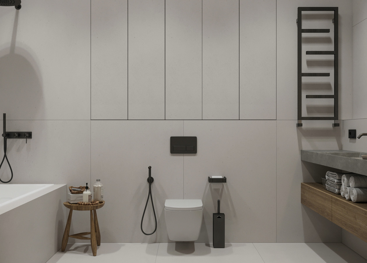 94㎡高级灰色系公寓设计-16