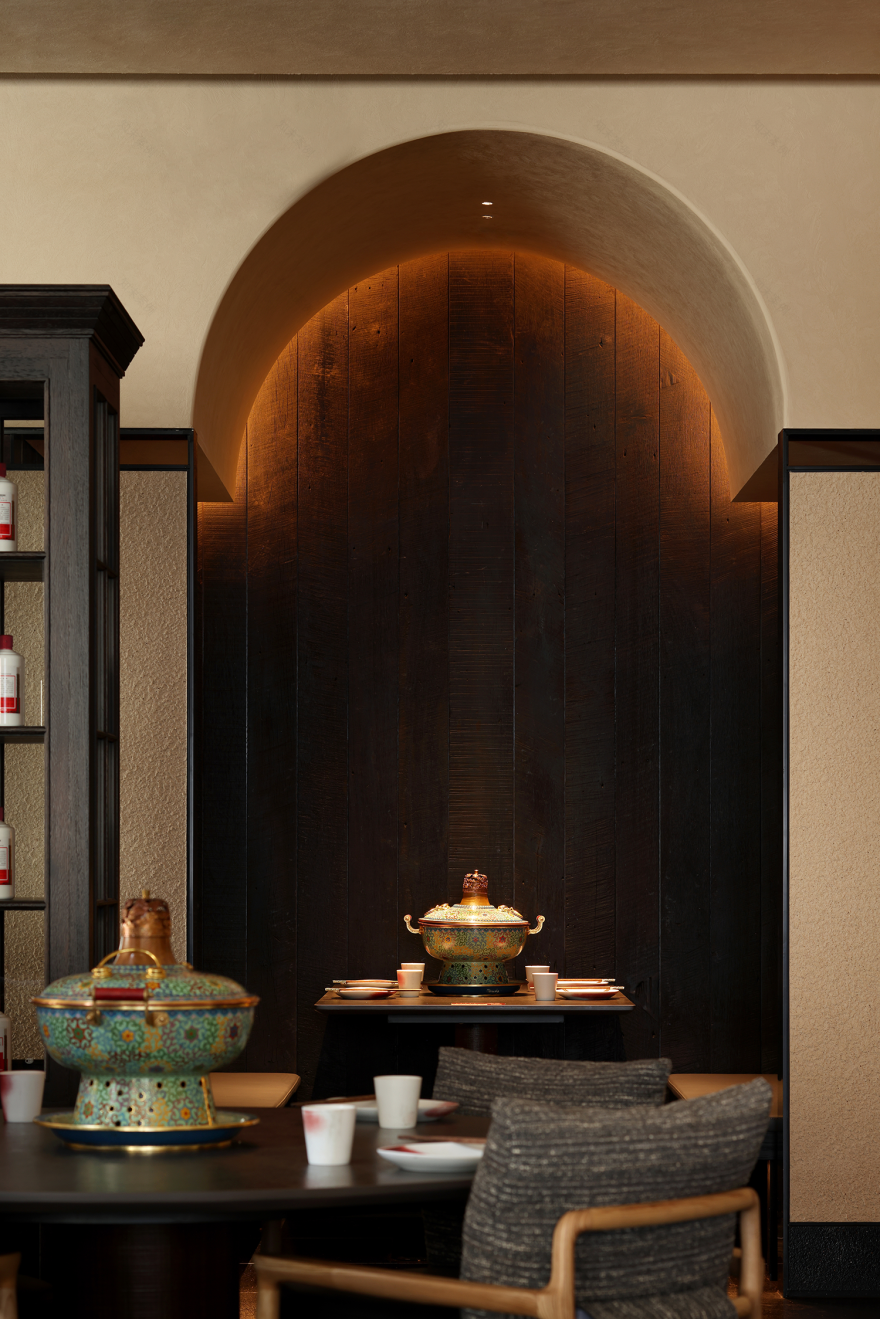 金昆阁·铜锅涮肉丨中国西安丨屋里门外设计-43