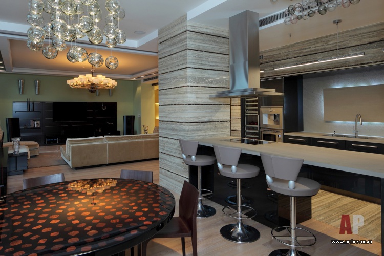 带全景窗的公寓室内设计丨Кулиш Дмитрий,Карпова Анна等-17