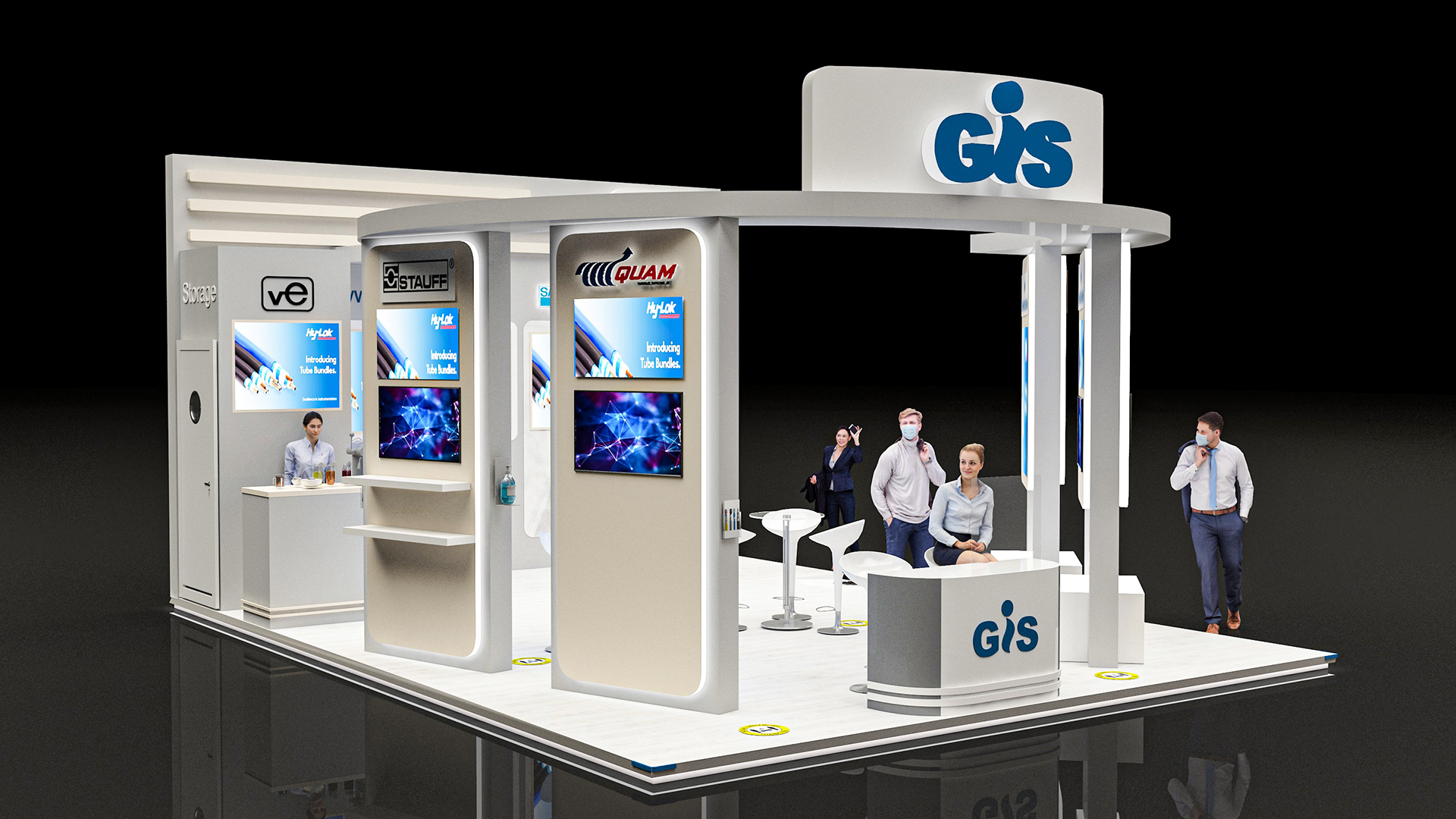 地理信息系统展位设计（2022 年埃及石油展）-2