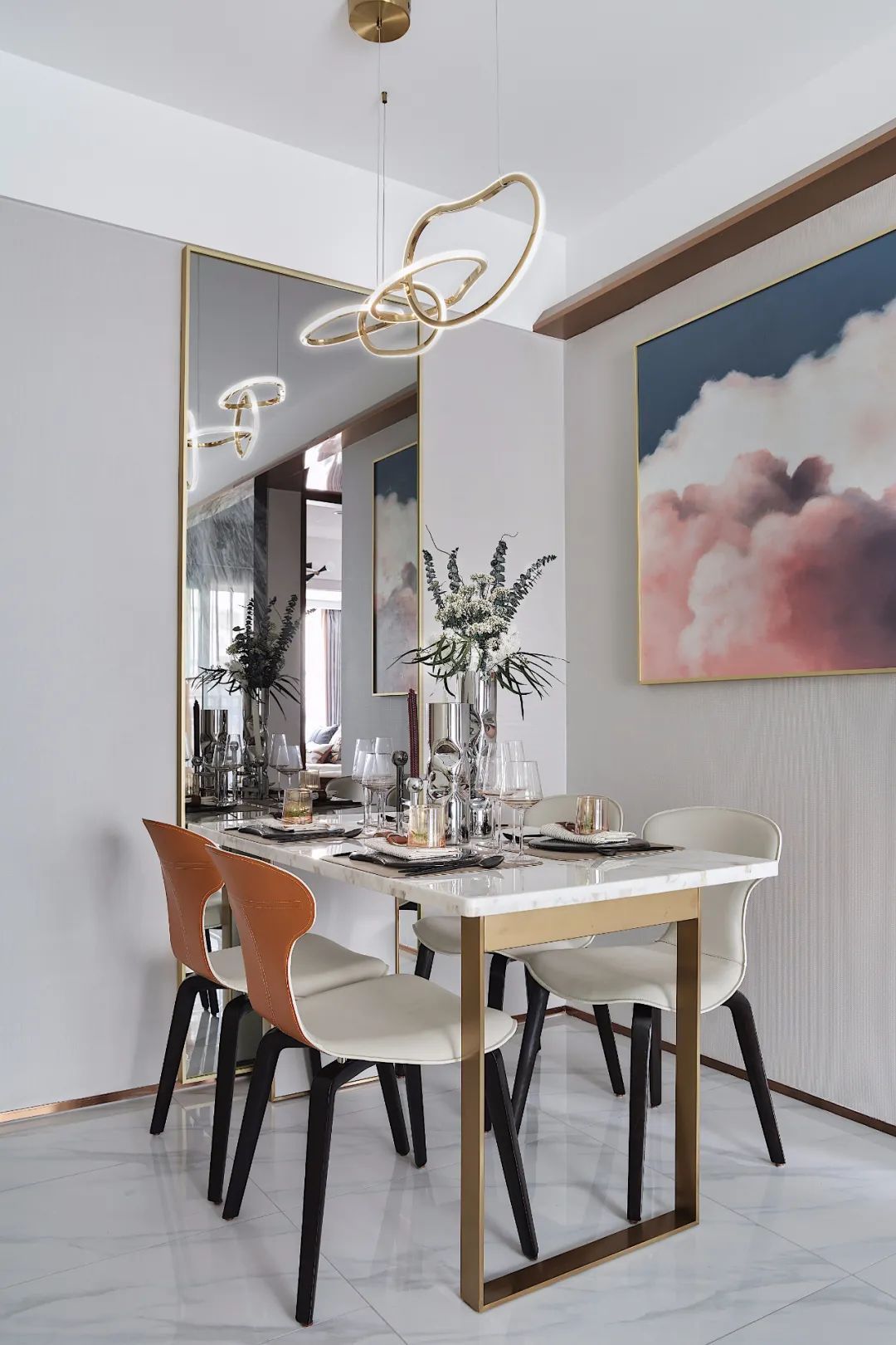 昆明天誉城售楼处与样板房 | 现代简约与爱马仕橙的碰撞-100