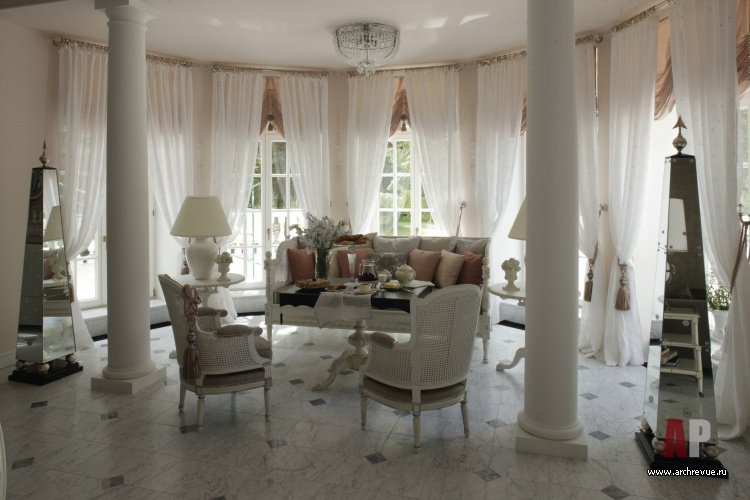 俄罗斯帝国风格庄园室内设计丨Нестерова Юлия-27