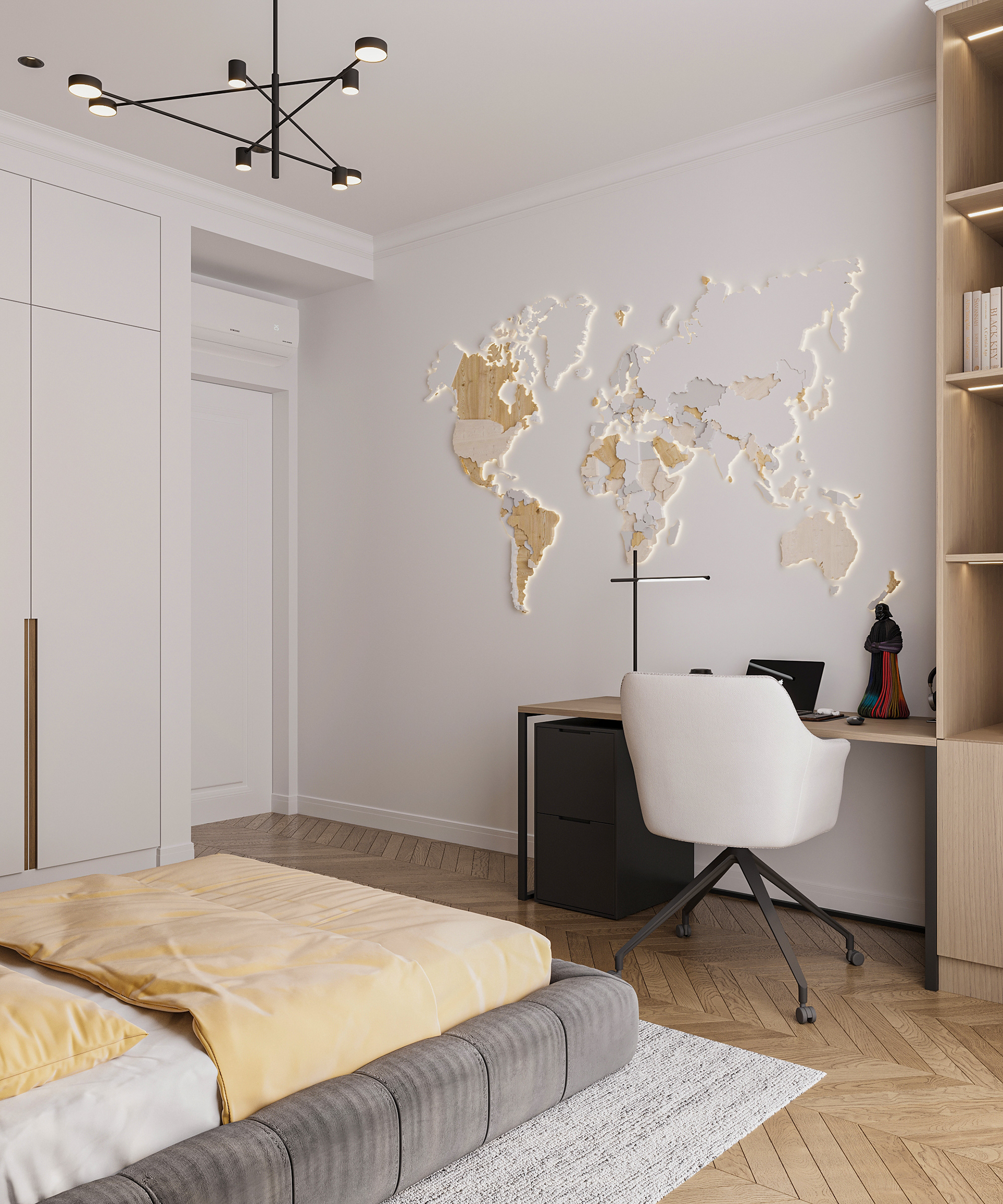 The Star Wars room 儿童卧室设计丨哈萨克斯坦阿拉木图-8