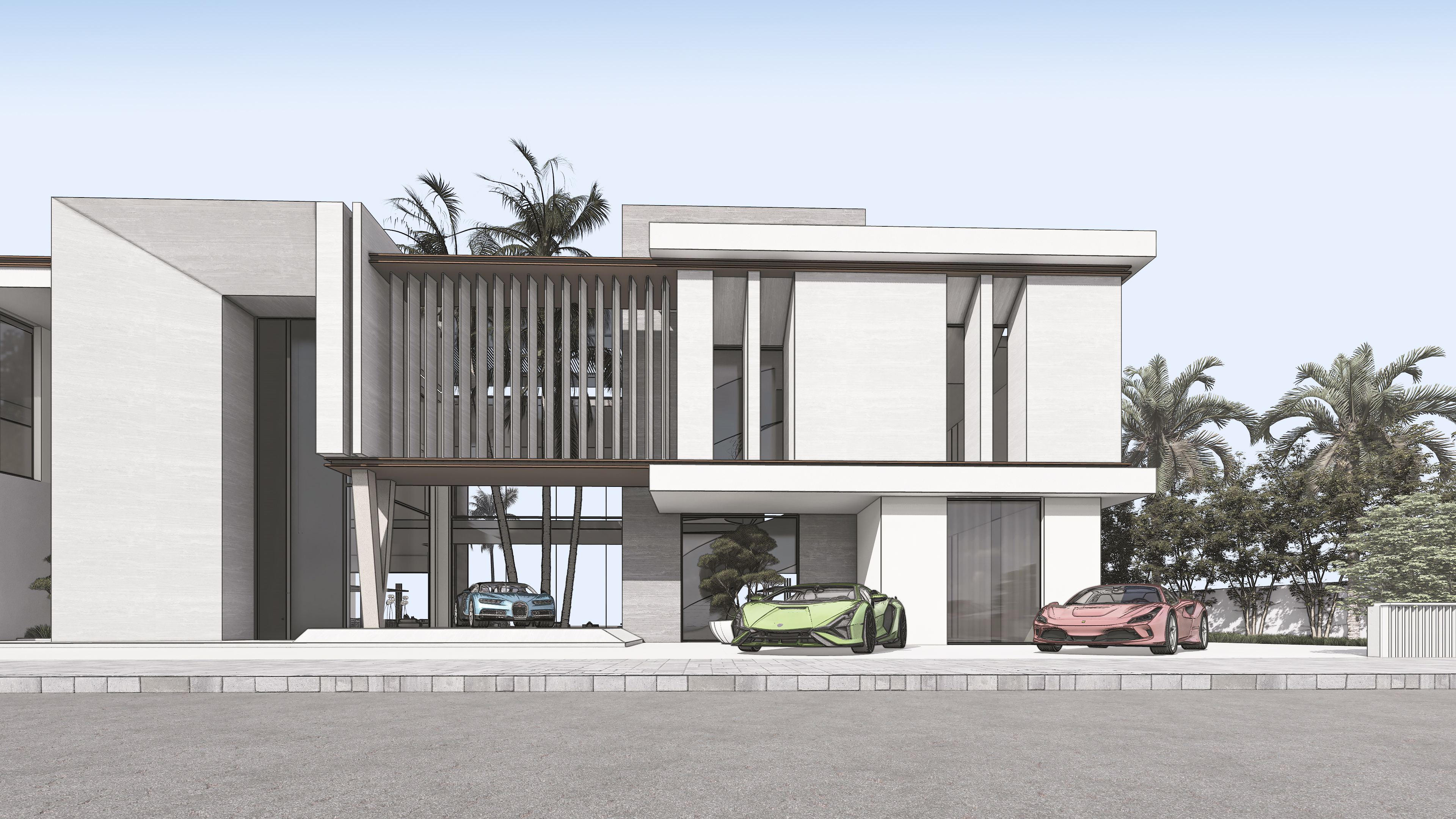 VP 别墅建筑及景观概念设计丨阿联酋迪拜丨Eleven Plus 装饰设计-13