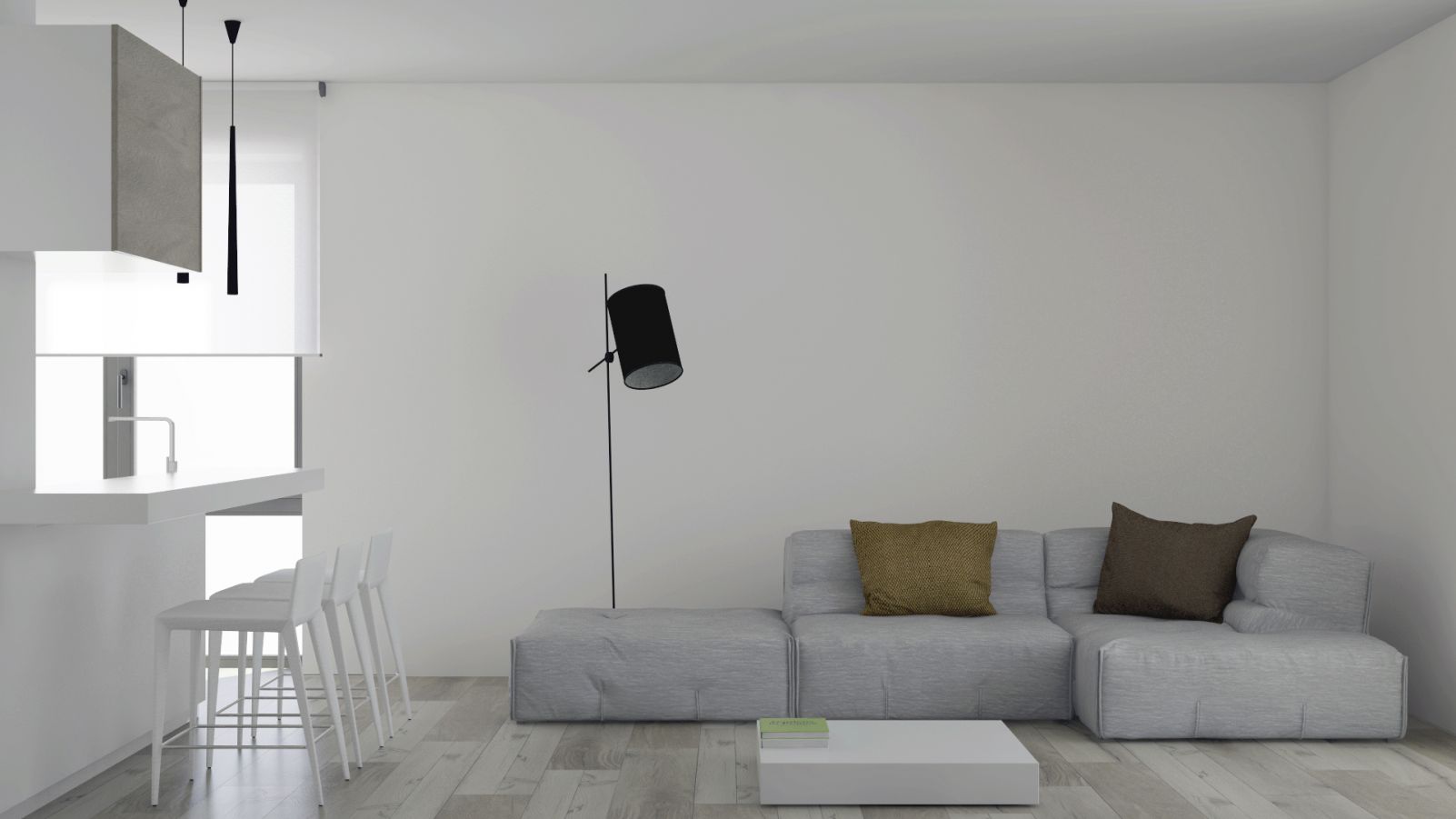 Создание интерьера квартиры Белый лист | Дизайн-студия Андрея Гординского-7