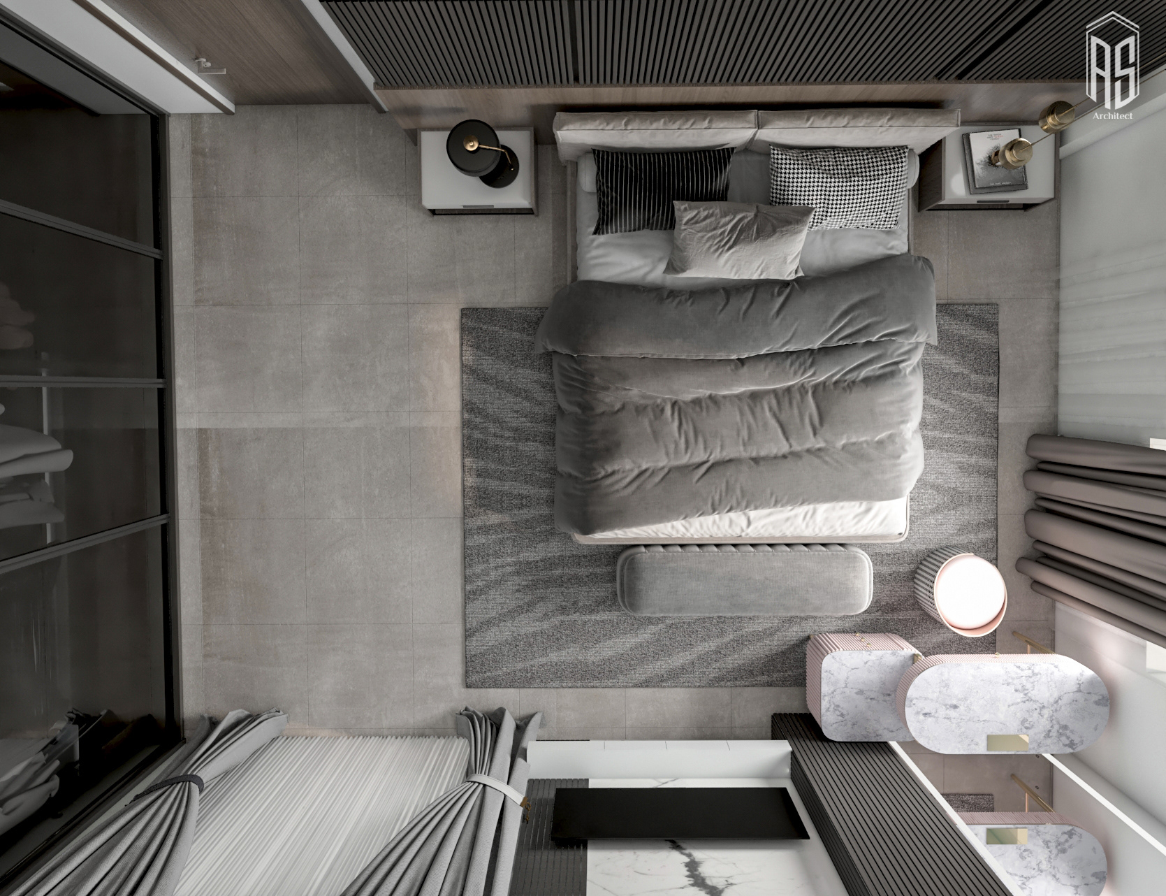 现代卧室设计丨AHMED SEDIK-9