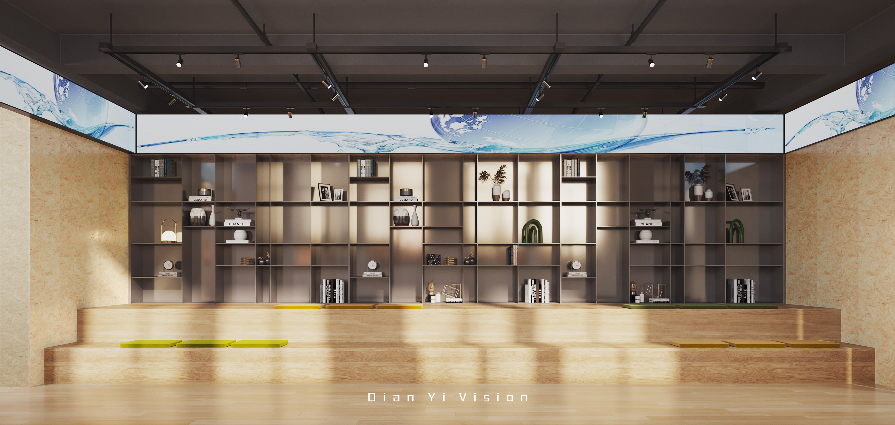 办公空间效果表现-16