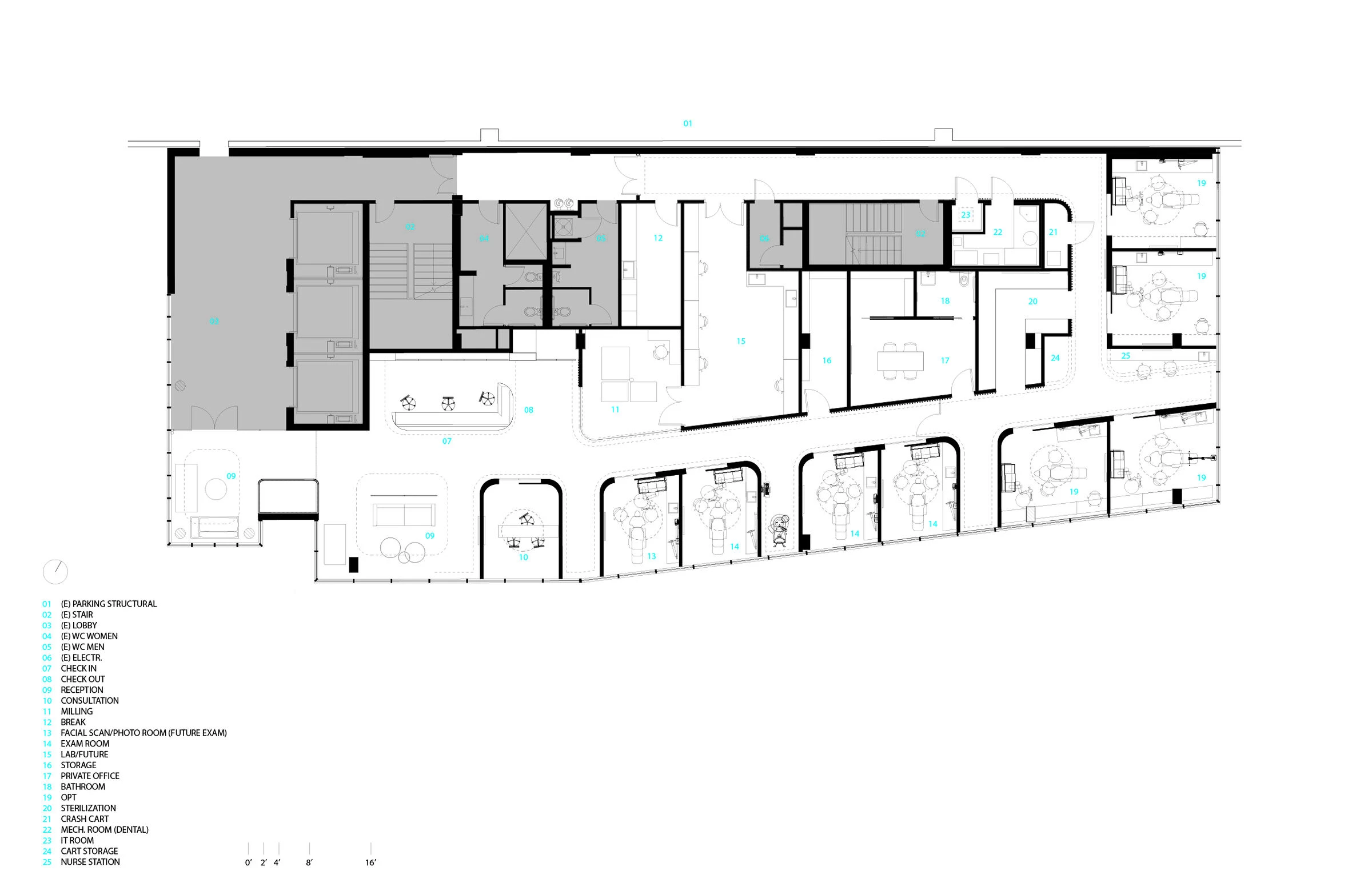 CO00 诊所室内设计丨美国丨Arshia Architects-27