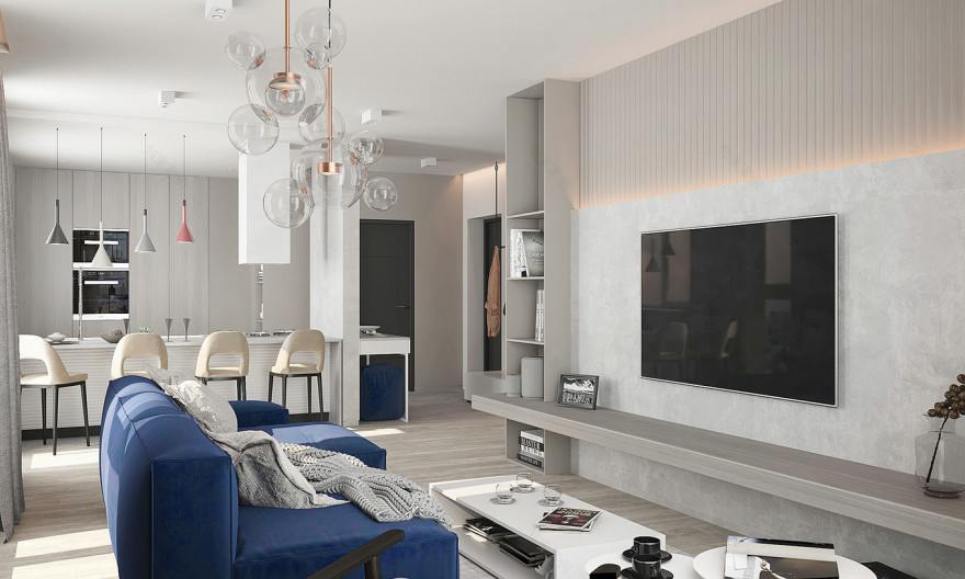 夏日清凉的清新冷色系室内设计-26