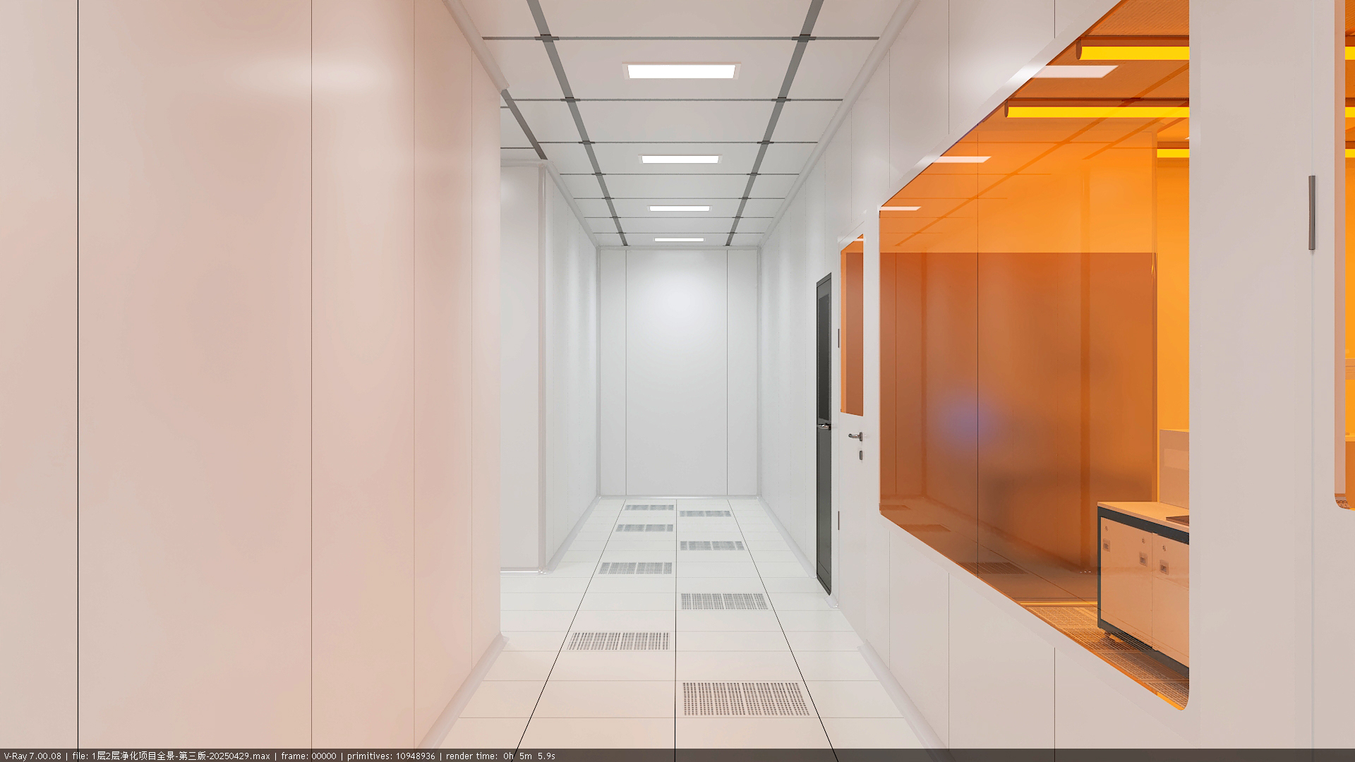 半导体车间效果图渲染-9