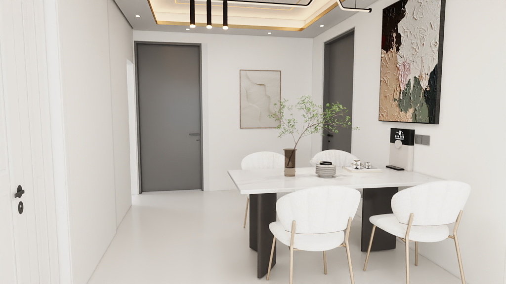 奶油风 119m²3 室 1 厨 1 卫室内设计-16