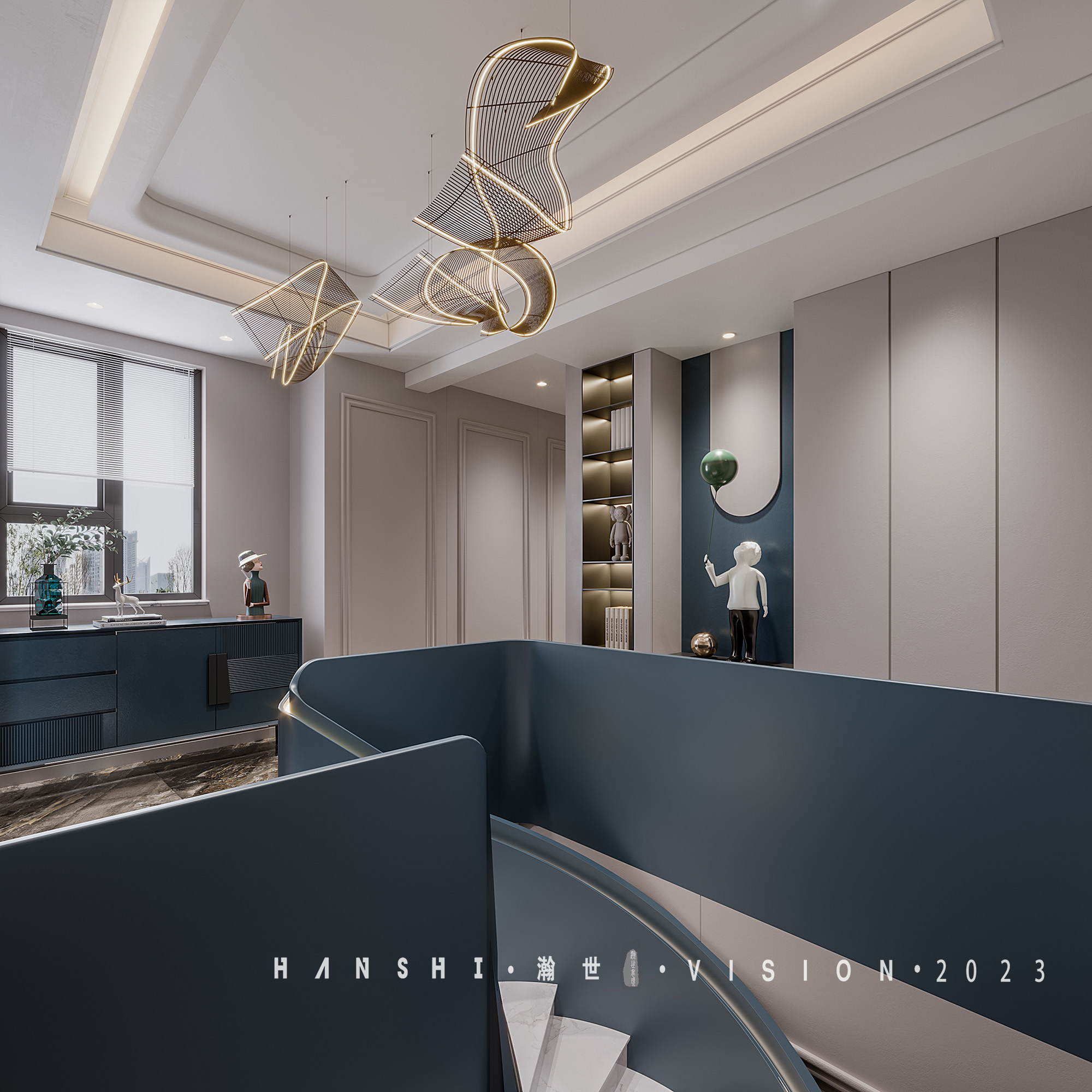 法式轻奢别墅丨瀚世表现-31