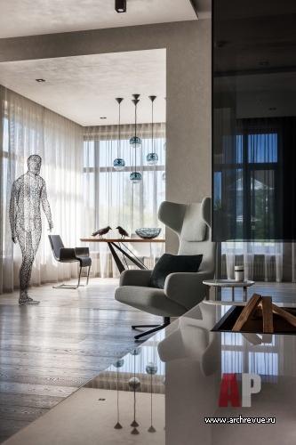 Новорижском шоссе处带情感建筑风格的小型住宅丨Мавродиева Ирина,Гога Артур-8