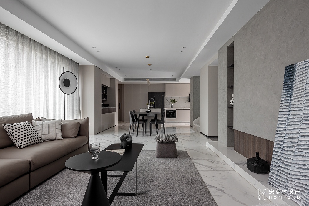 现代都会风格跃层住宅设计丨中国成都丨成都宏福樘设计-29