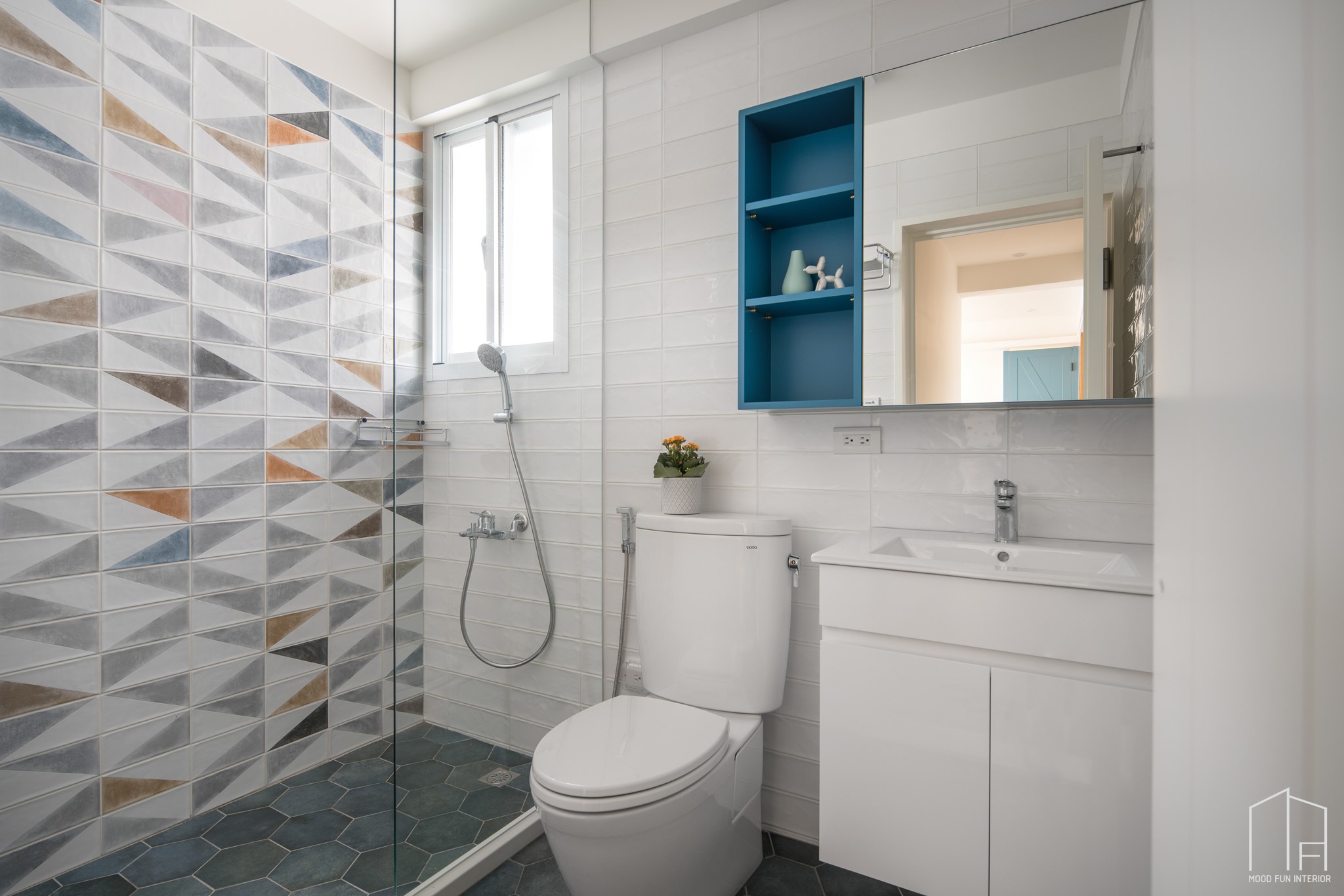 穆丰空间设计 | 88㎡北欧老屋翻新，色彩缤纷安全舒适-26