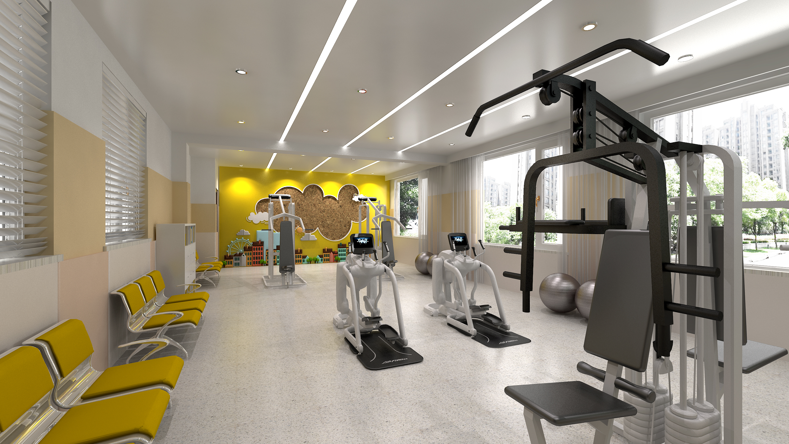 石家庄某学校内部各功能教室设计-15