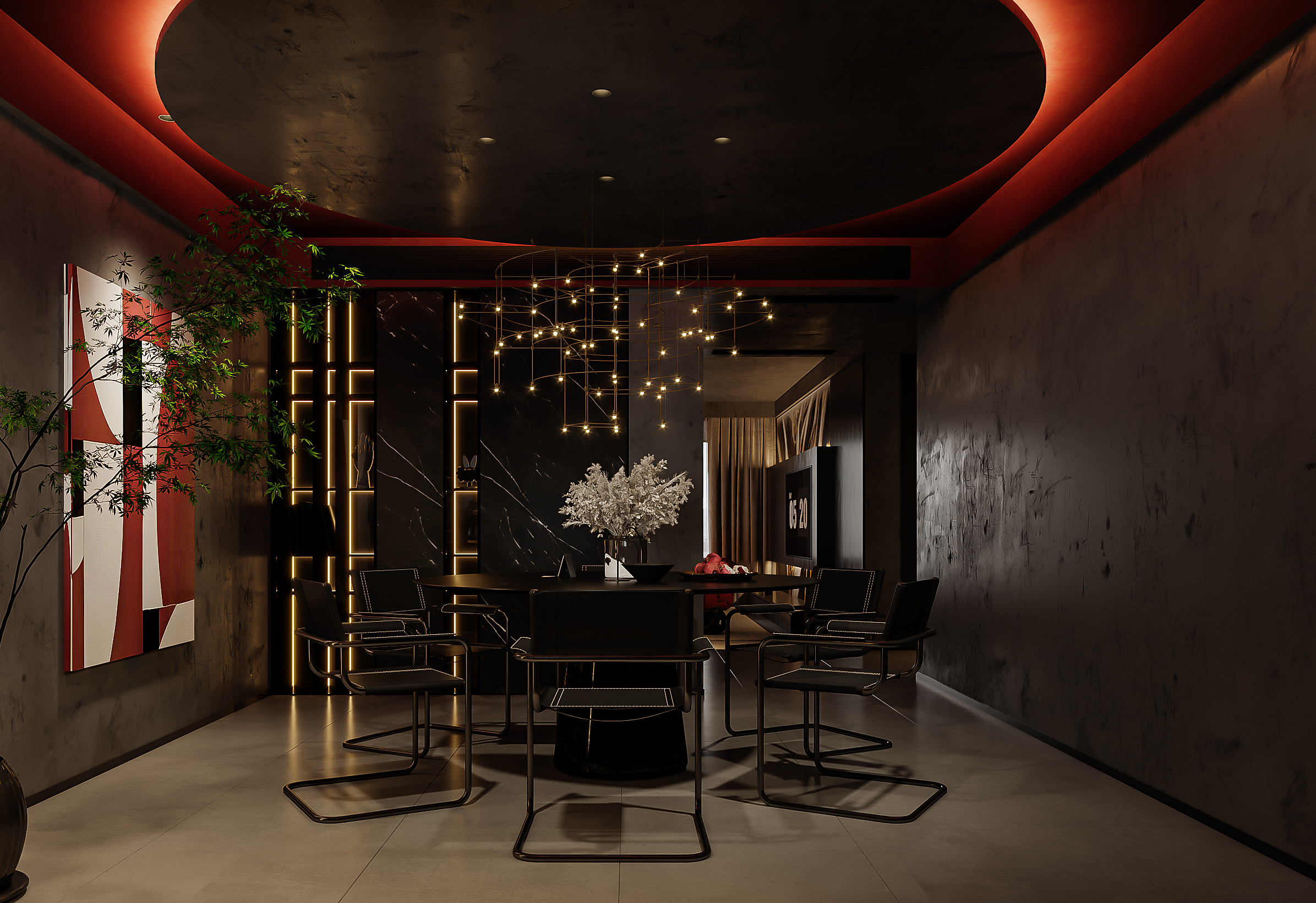 暗黑风样板间-4