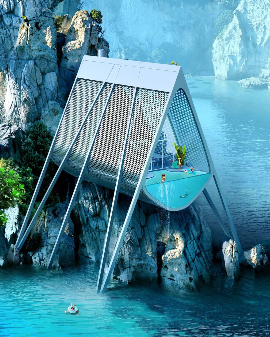 希腊海滨的白色小屋丨ANTIREALITY-14