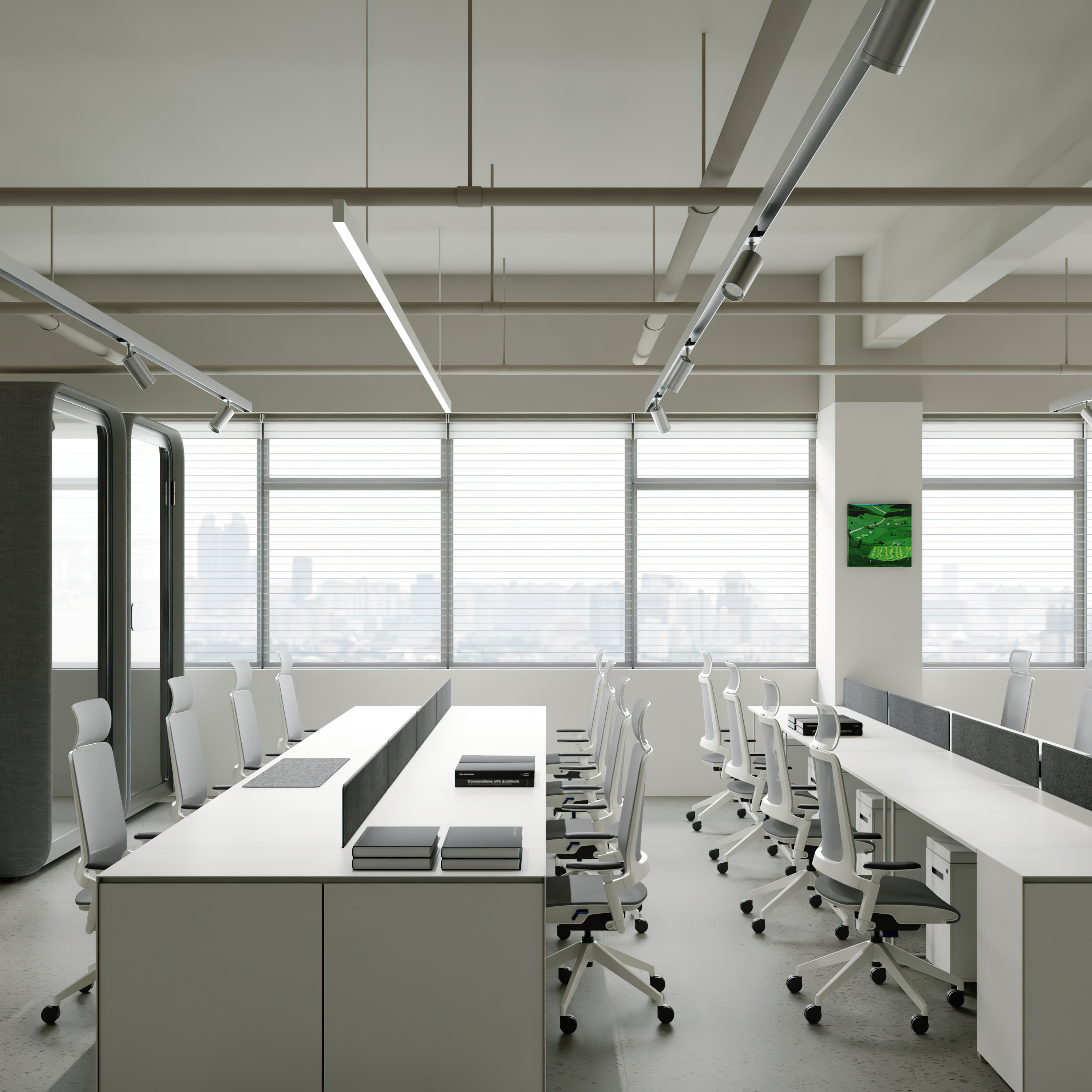 现代极简办公室设计-9