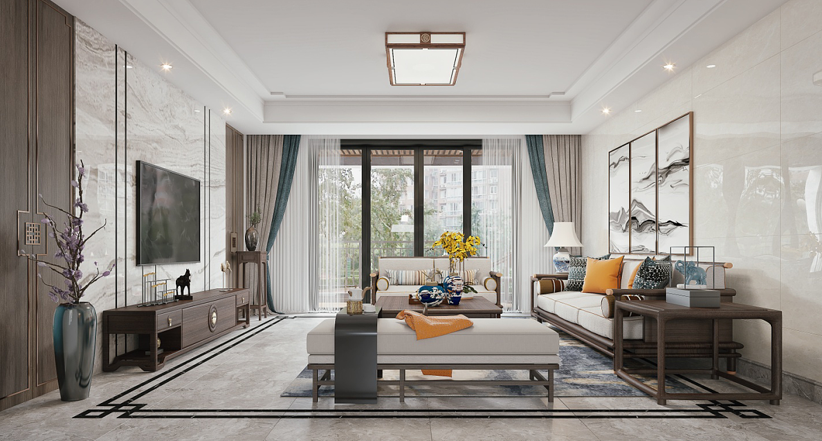 新中式时尚家居，传统与现代的完美融合-1