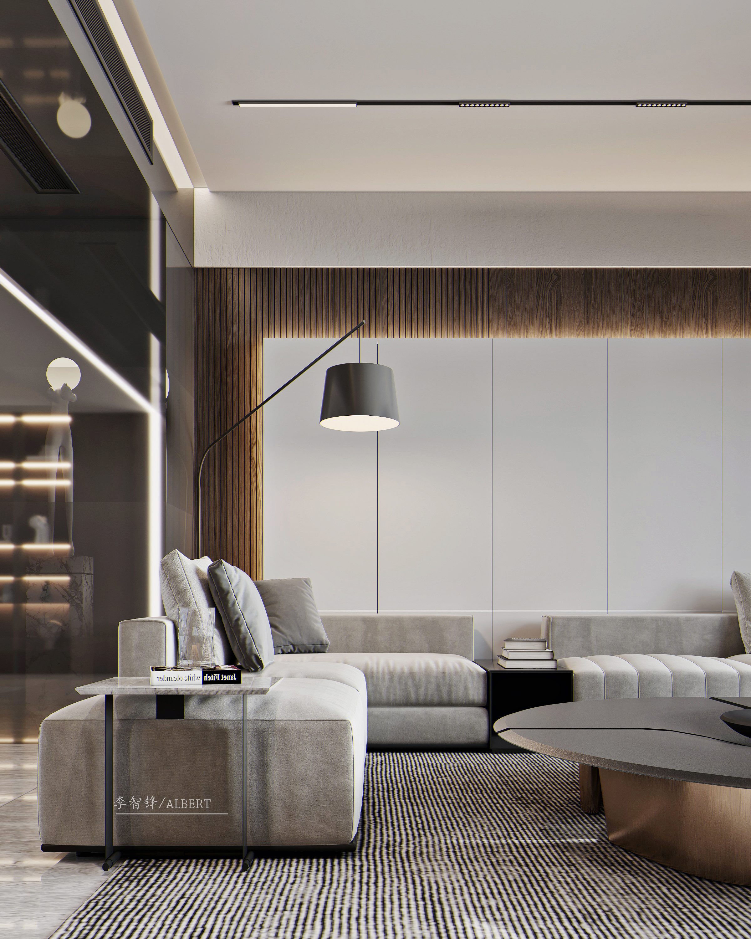 简约暗色调空间设计-4