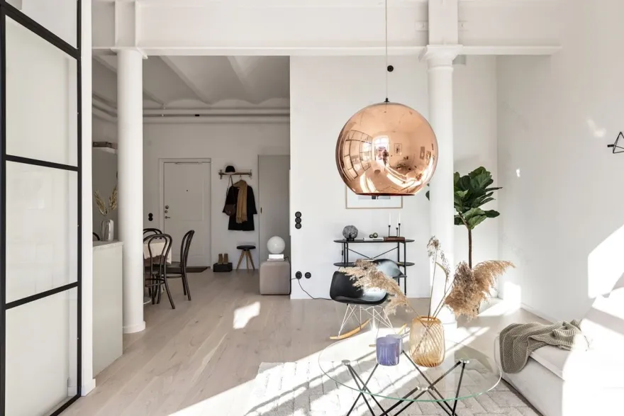 瑞典旧厂房改造的现代阳光公寓-6