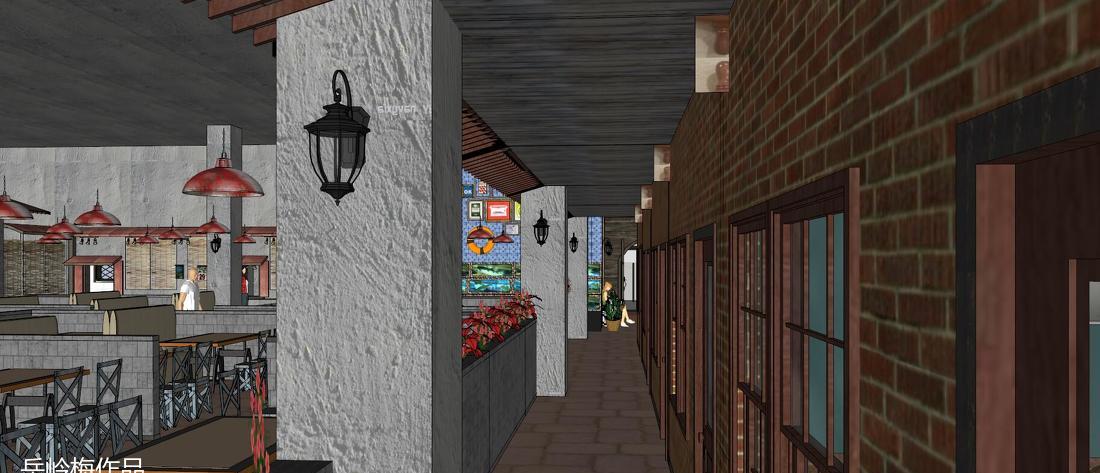 "八鲜过海"复古风室内设计,打造美食与回忆的温馨空间-89