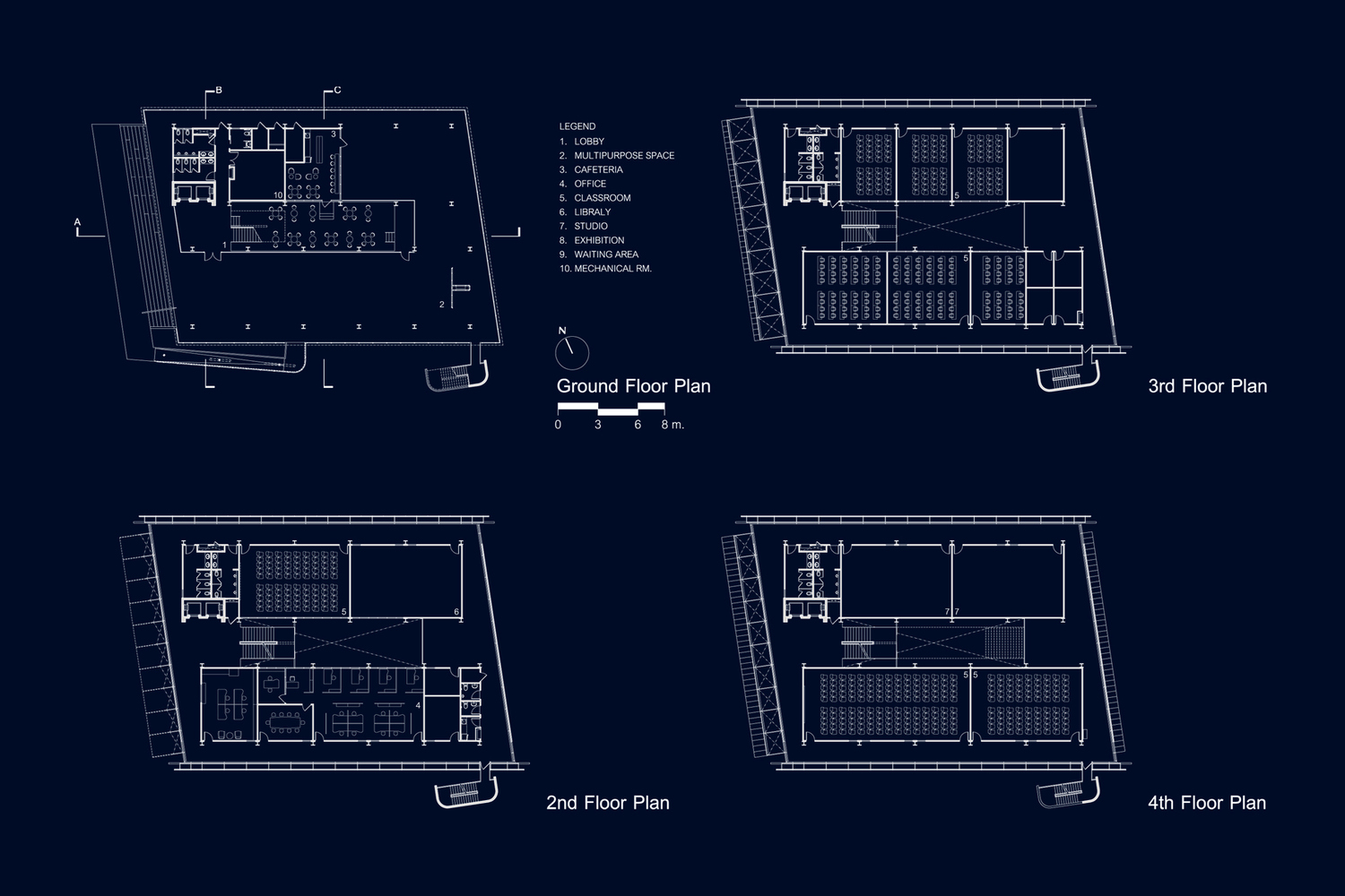 泰国 Silpakorn 大学地标性建筑-73