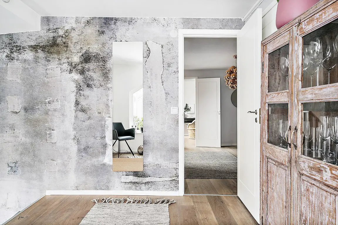 瑞典灰调复式公寓设计，中世纪城市美景尽收眼底-18