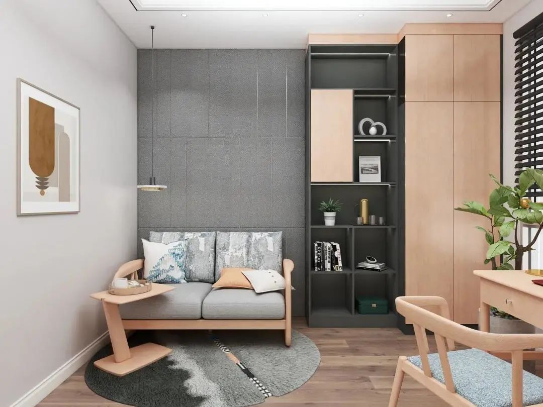 北欧自然风卧室设计，清雅实用的生活态度-14