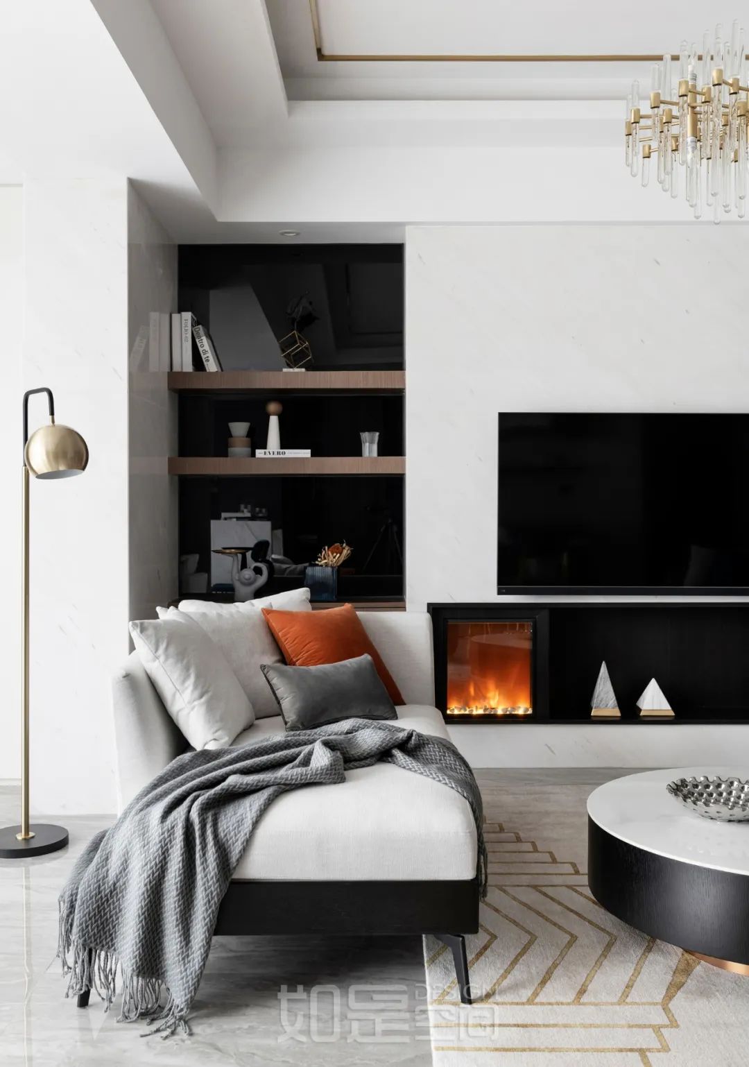 现代轻奢幸福家 | 大气时尚的跃层设计-13