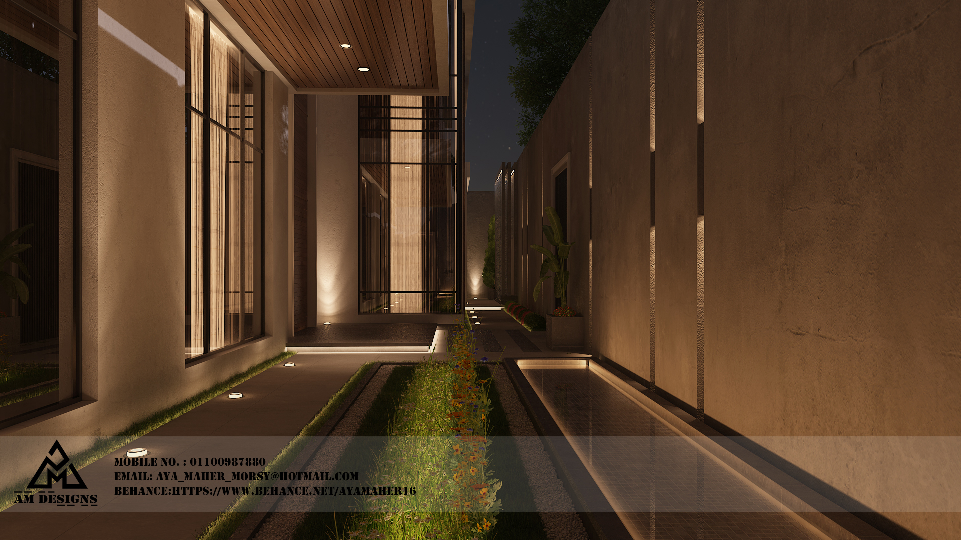 夜间景观别墅设计丨沙特阿拉伯丨ReDesign Studio-10