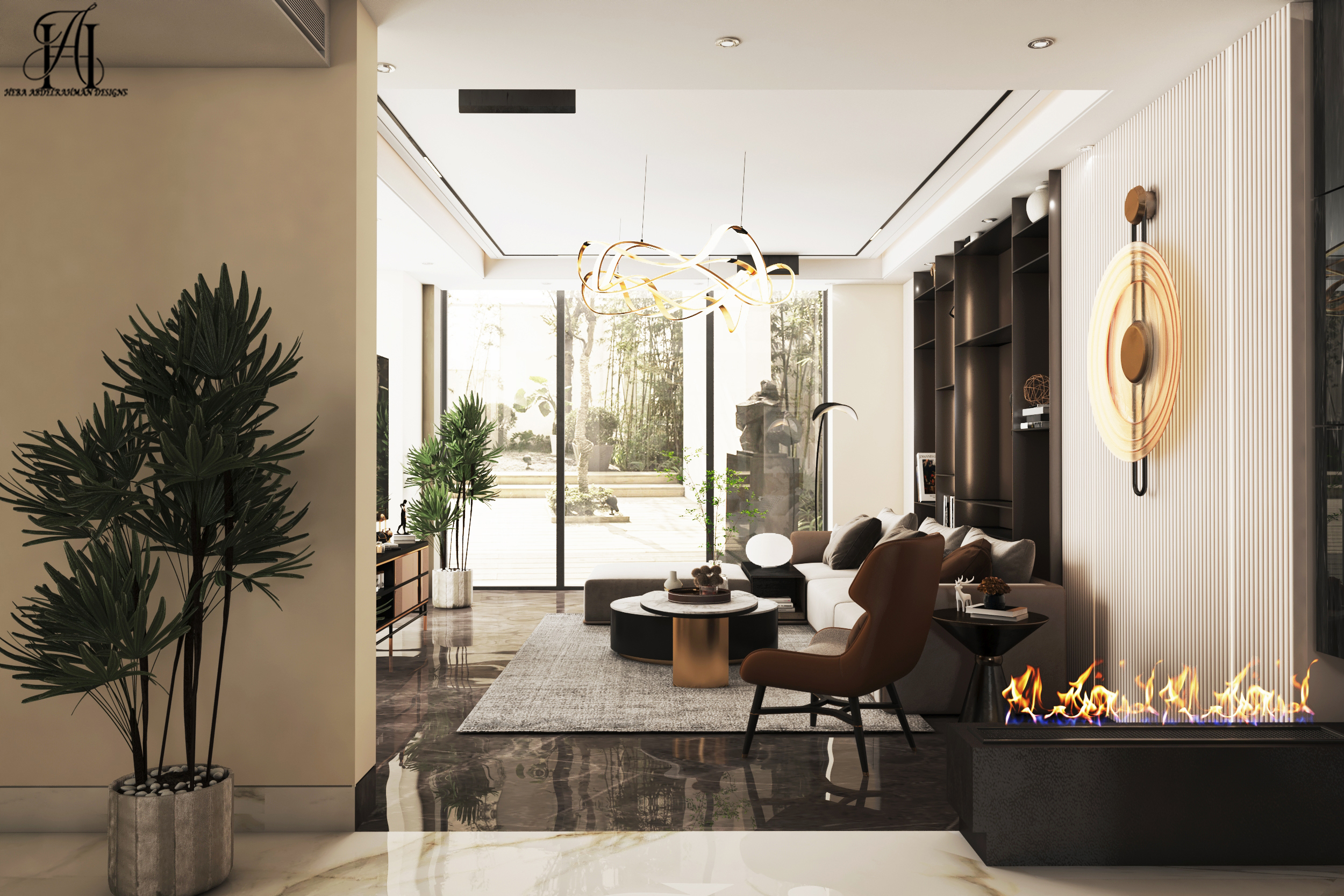 别墅一层丨埃及亚历山大丨dahab design-14