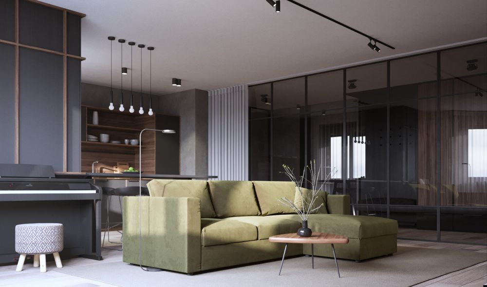 现代简约工业风格住宅设计-4