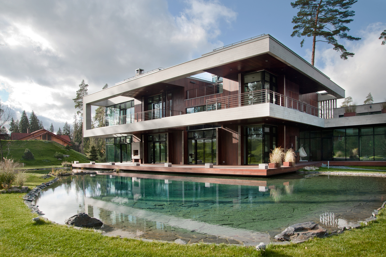 俄罗斯 LD2 乡间别墅 | 自然与建筑的和谐共生-4