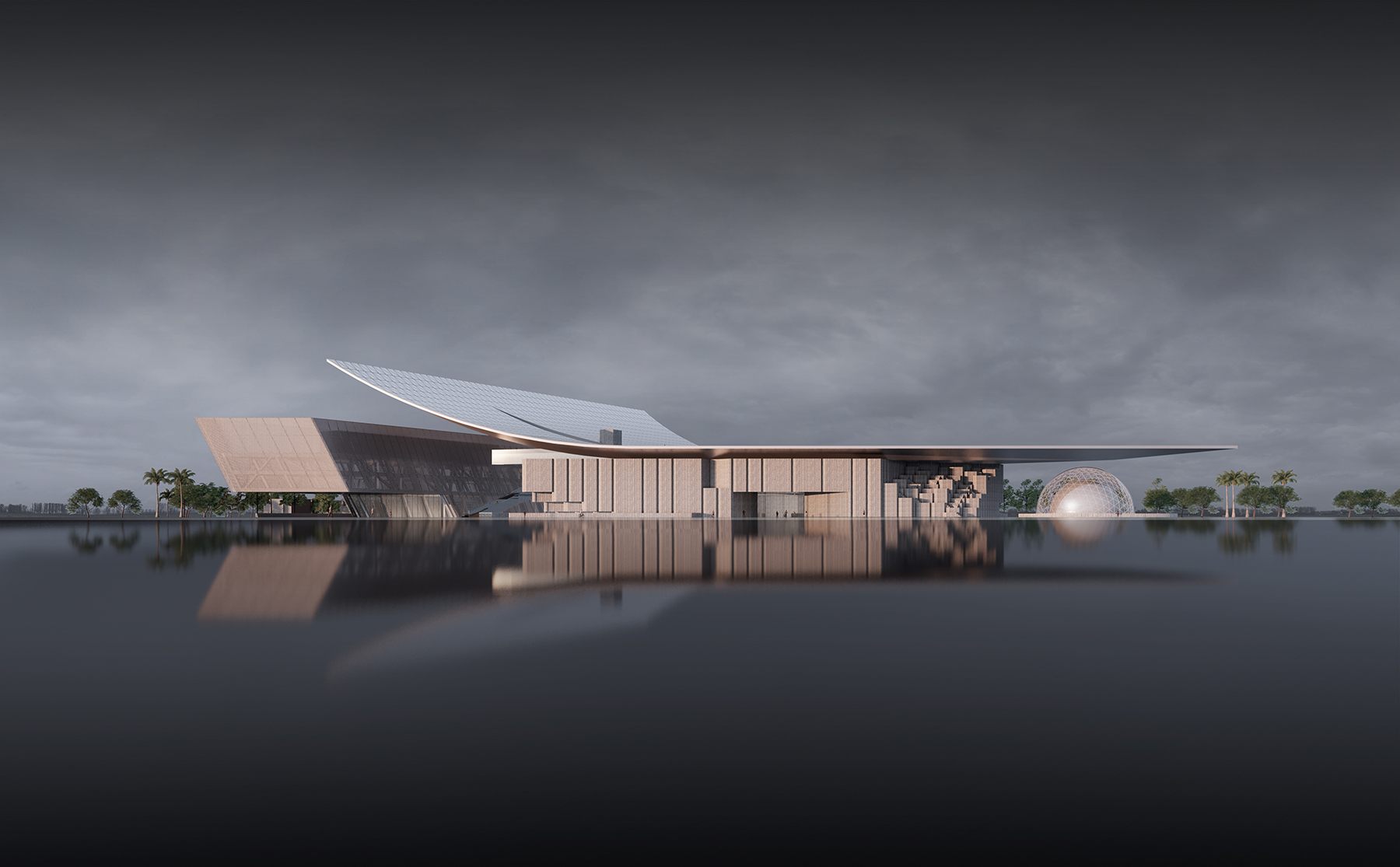 汤桦建筑设计一等奖方案：三亚崖州湾科技城文体中心（深海博物馆及体育中心）-17