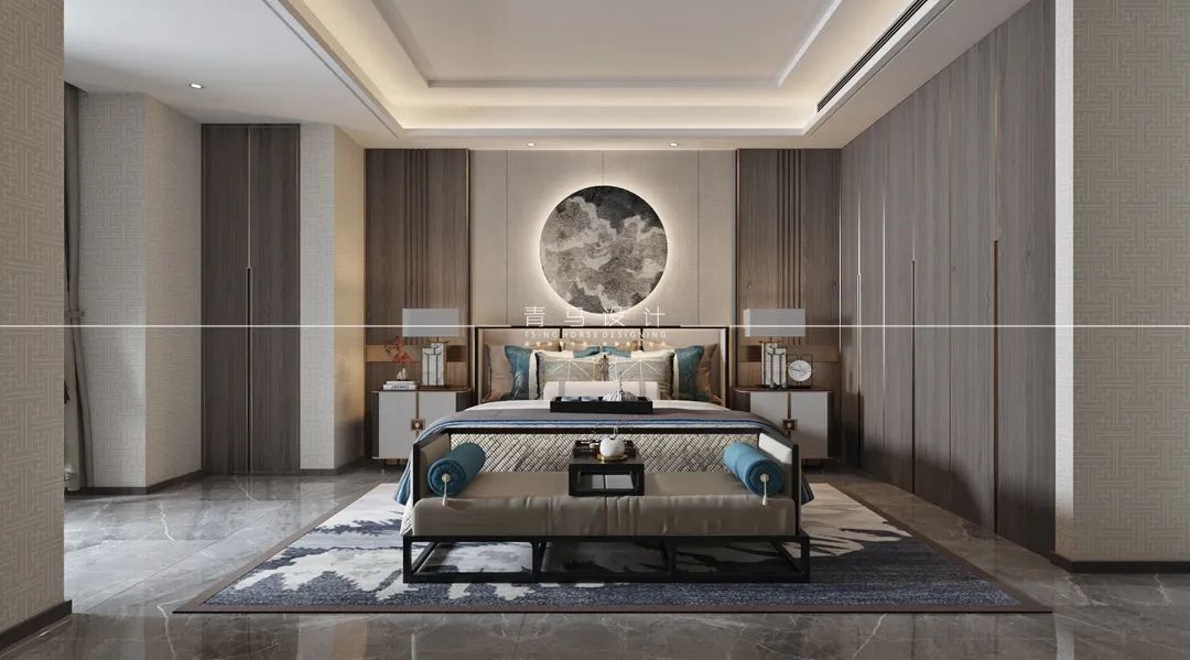 景寓学府新中式禅意复式住宅丨青马别墅空间设计-61