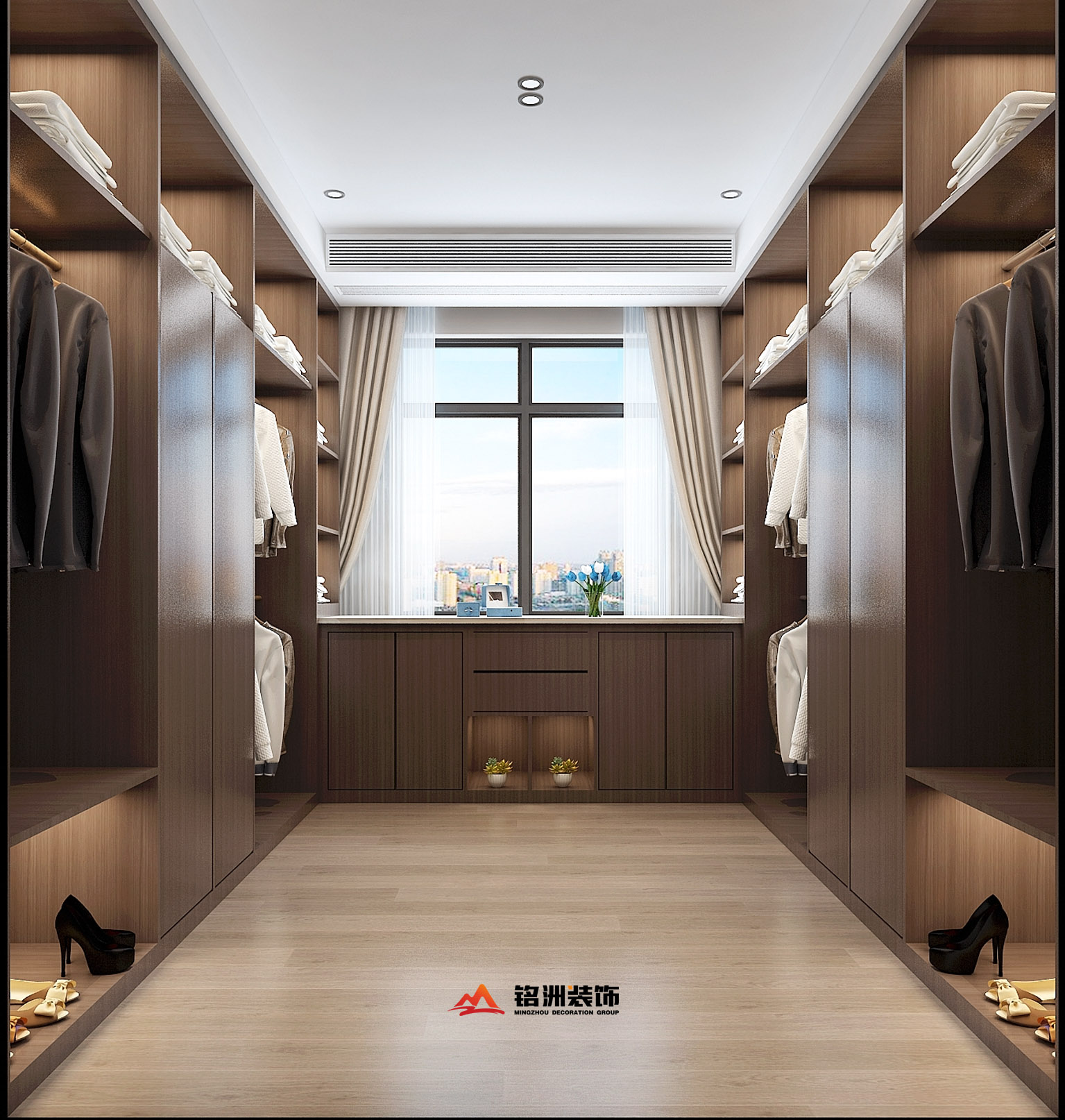 商丘建业山水湖城 252㎡顶复，东方美学的静谧表达-12