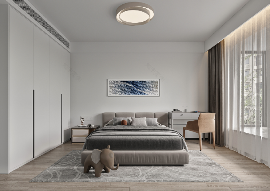 现代时尚之家 · 西安万家灯火复室住宅设计丨中国西安丨西安.大小空间设计-17