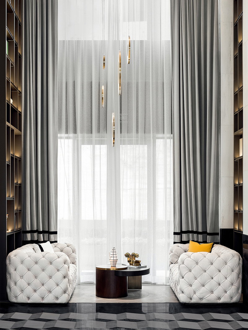 武汉越秀星云销售中心 | 复古摩登空间艺术呈现-25