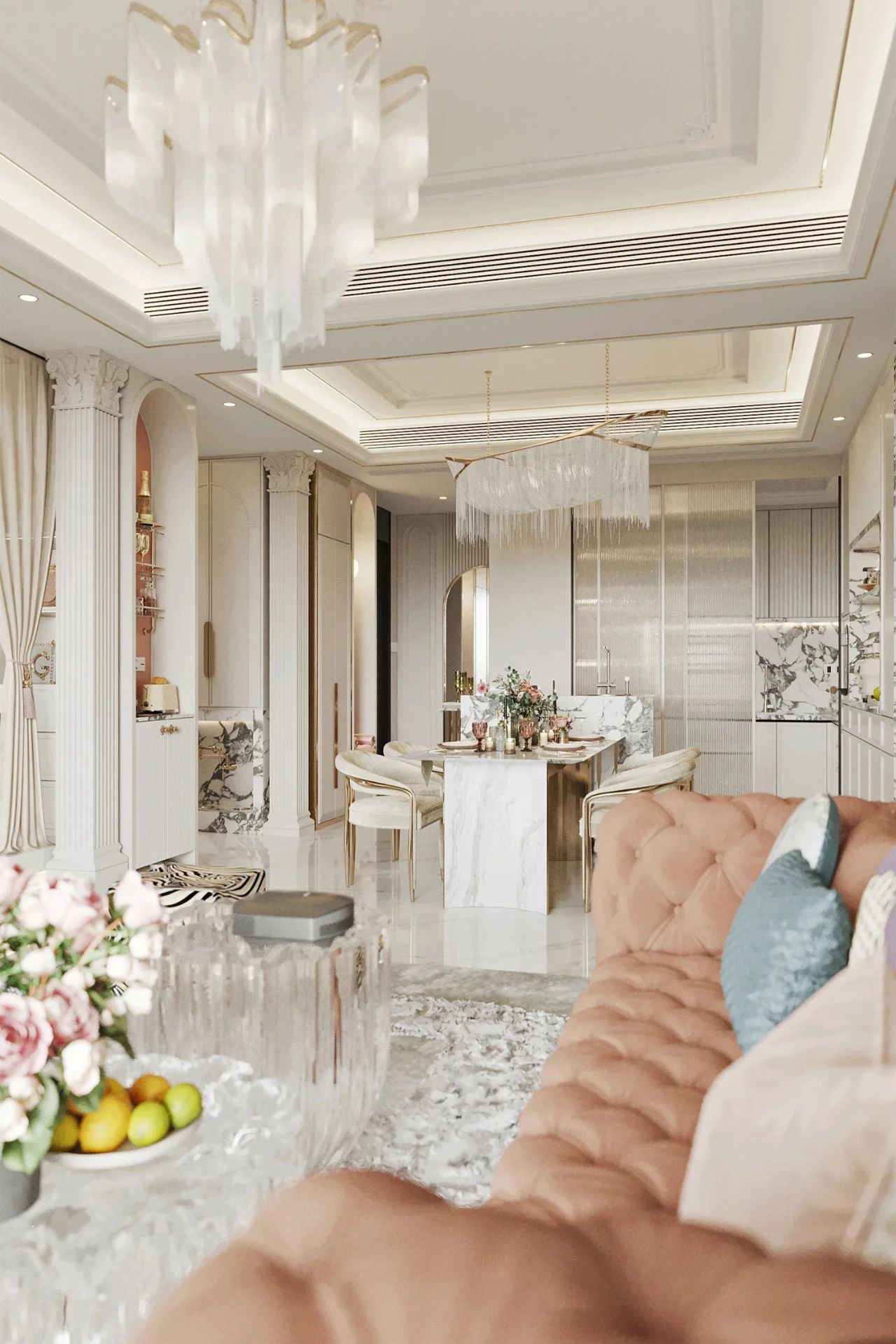 魔方空间丨上海256m²宝格丽公寓丨中国上海丨魔方空间设计-11