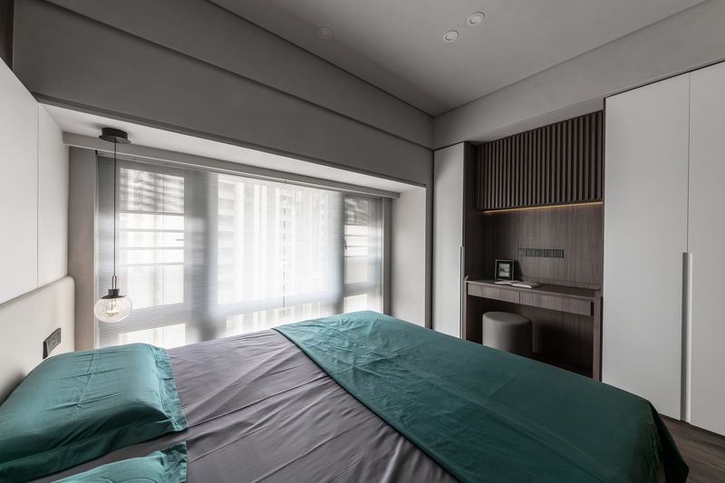 现代简约山语清晖，乐高模型与石材质感的空间对话-32