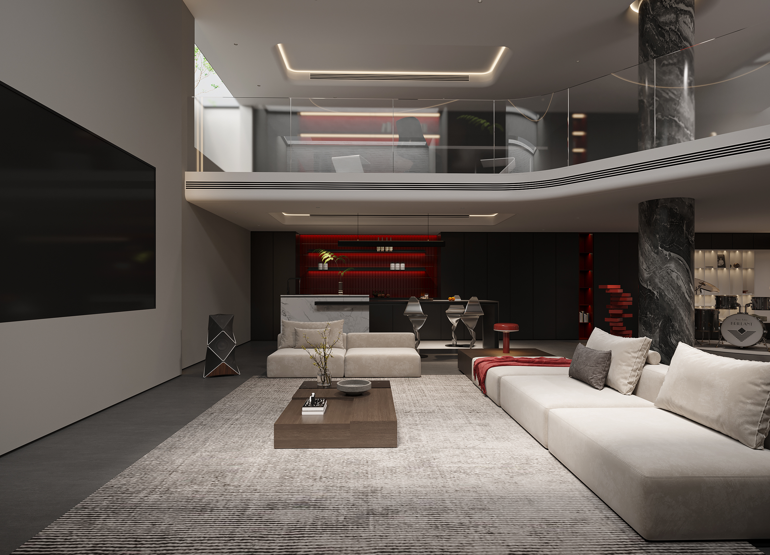 Corona渲染作品┃黑白灰-27