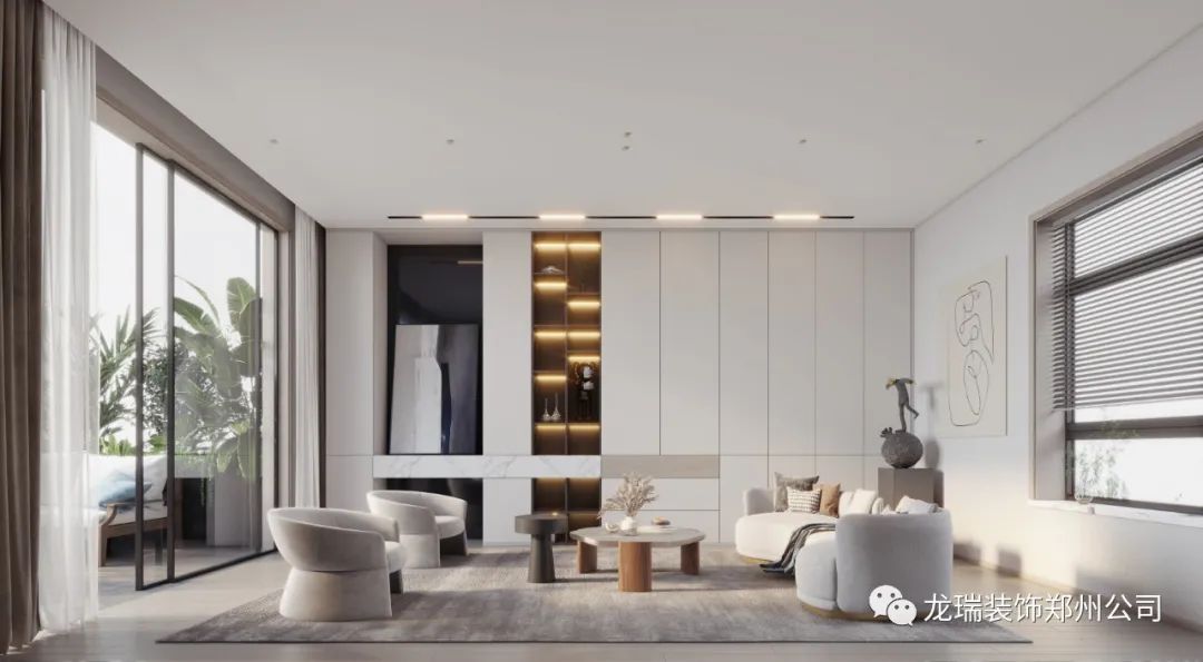 普罗理想国300㎡现代简约风丨郑州龙瑞装饰工程有限公司-44