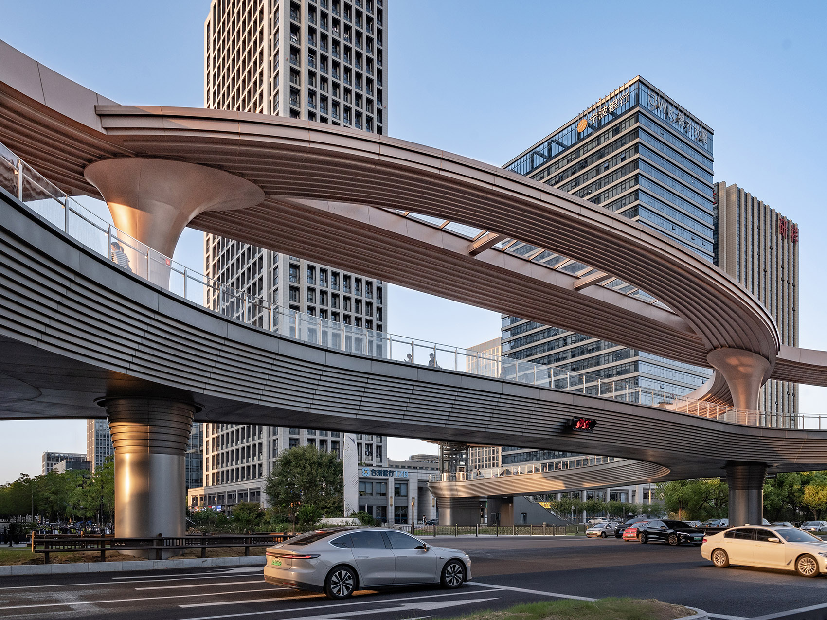 滨康路聚才路口人行天桥丨中国杭州丨中国联合工程有限公司-32