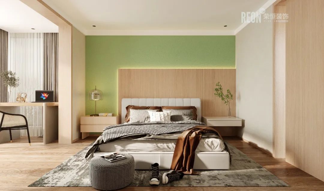 新黄浦花园名都四象府日式原木风设计丨中国黄浦丨三壹设-34