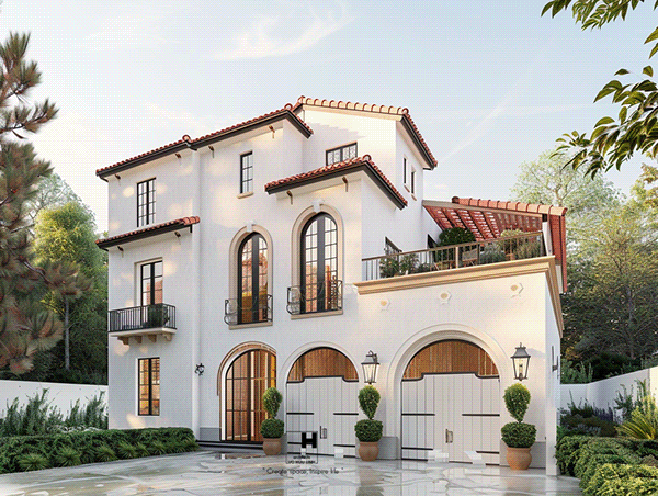 Biệt thự đẹp phong cách Tây Ban Nha-9
