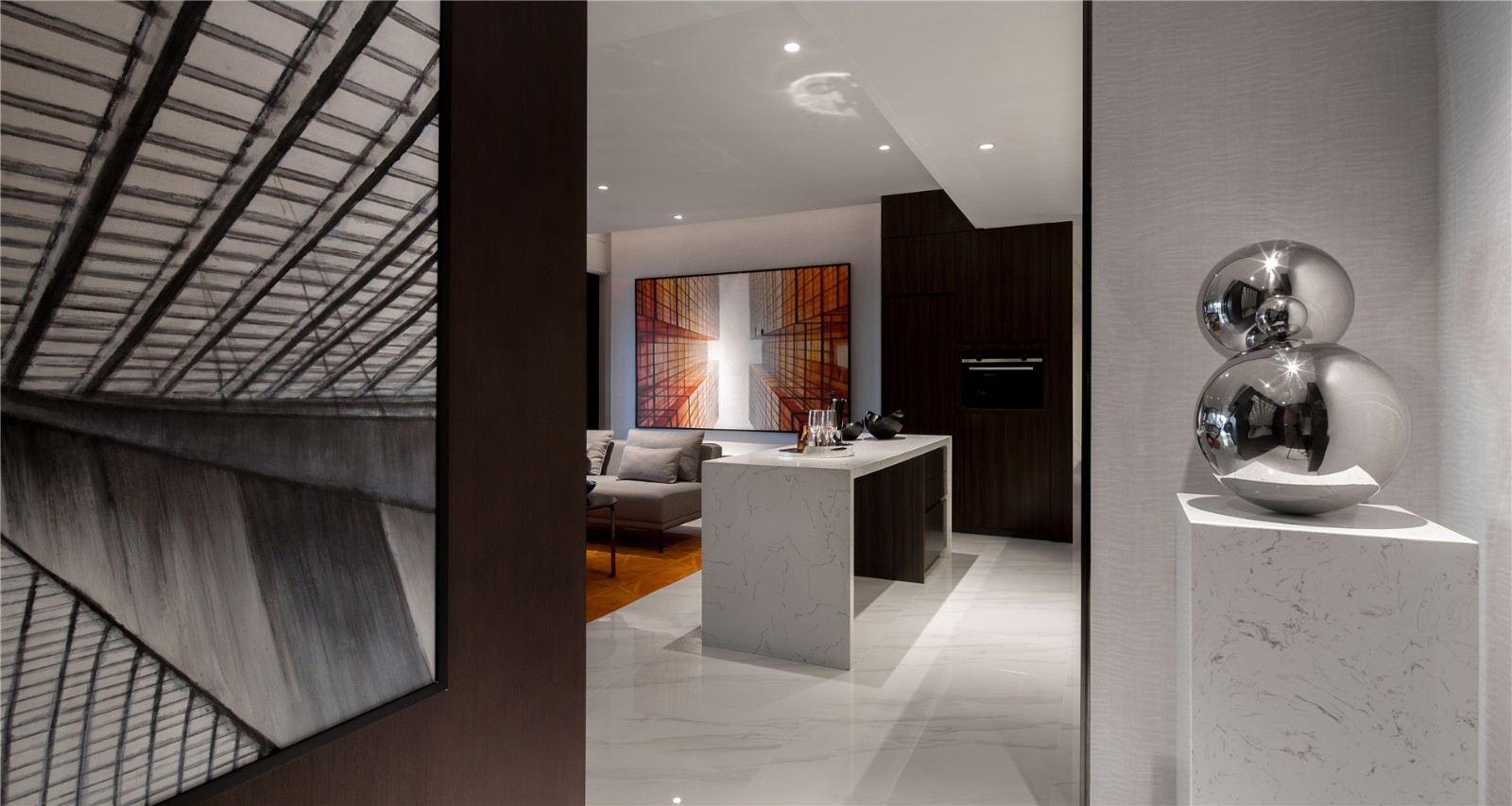 69㎡现代个性酷雅样板间  天艺陈设-13