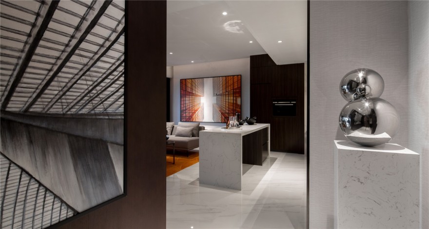 69㎡现代个性酷雅样板间 天艺陈设-13