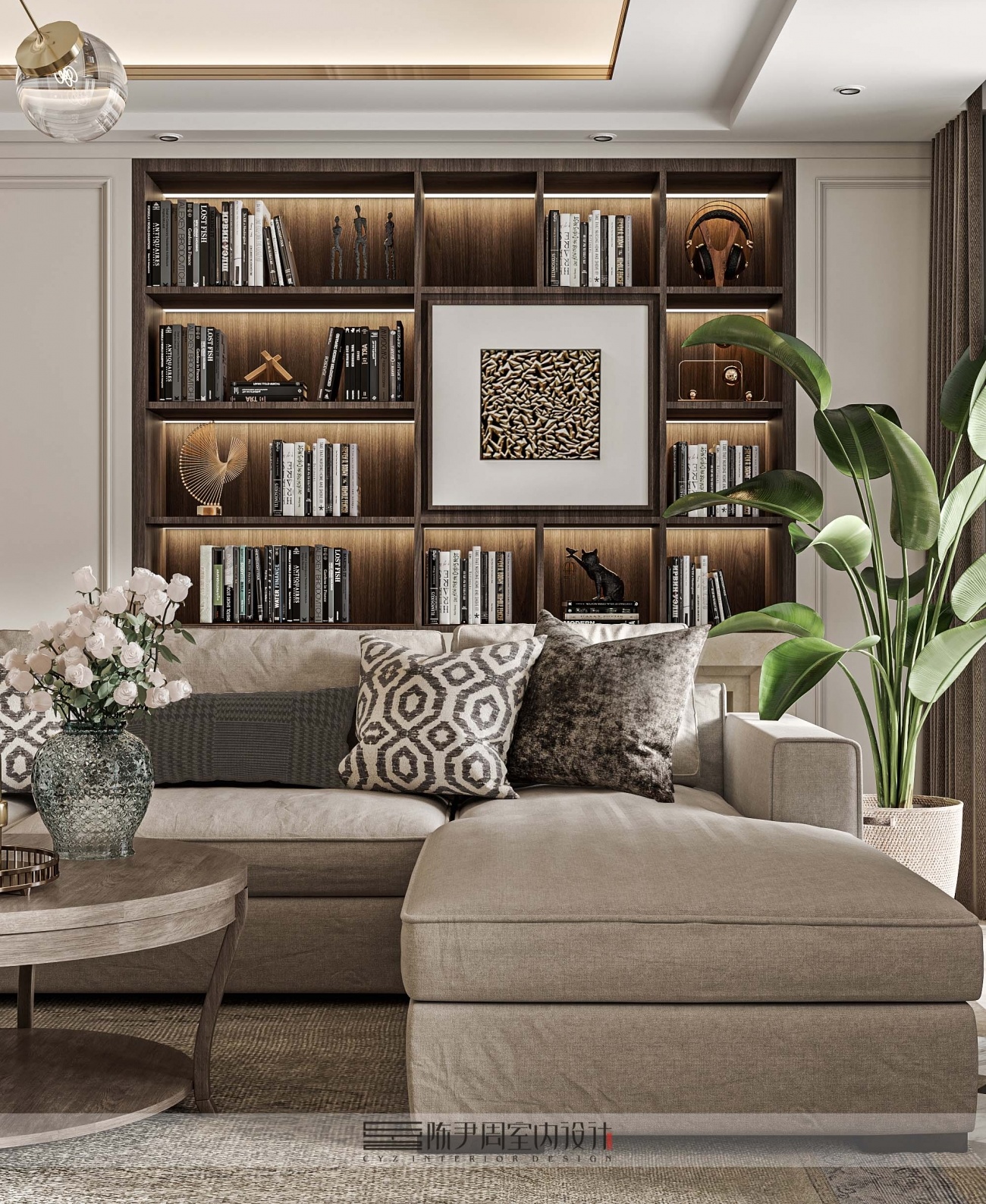 露香园 · 现代美式清新平层设计丨中国上海丨上海陈尹周室内设计-19